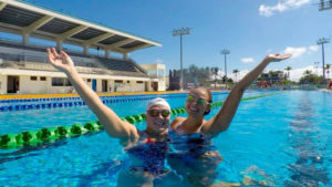 Emily Weiss (L) is pictured with her friend in Suva, Fiji. Photo courtesy of Emily Weiss.