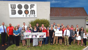 Some of the Muncie Journal's sponsors and contributors are pictured during Muncie Journal's 1st anniversary. Photo by: Mike Rhodes