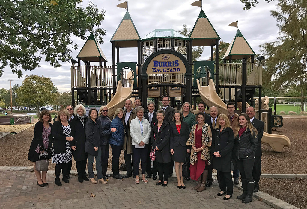 BBF’s Board of Directors, Associate Directors, additional Ball family members, and staff visit Burris Laboratory School following their October 2018 board meeting during which 16 grants were awarded to organizations in the community. Photo provided.