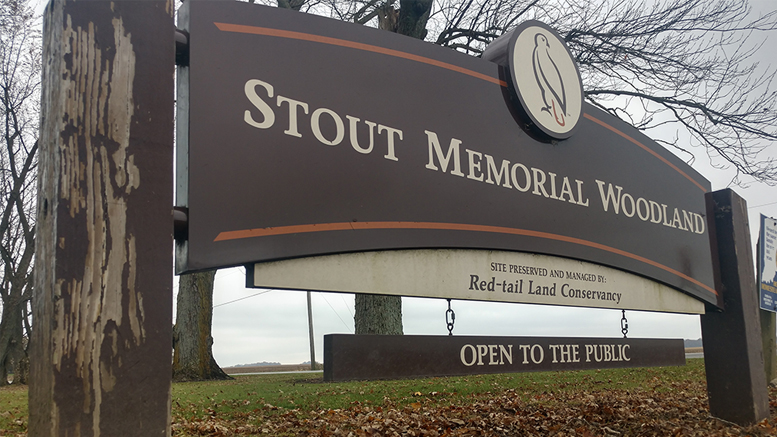 Entrance to Sam and Stella Stout Memorial Woods. Photo provided