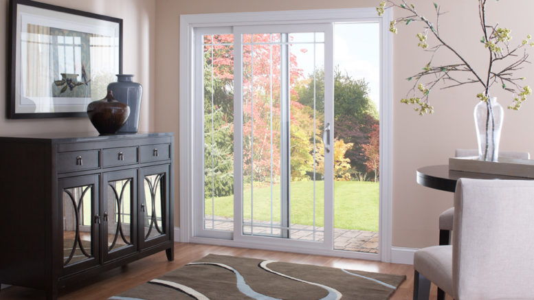 A beautiful patio door from Window World® is pictured.