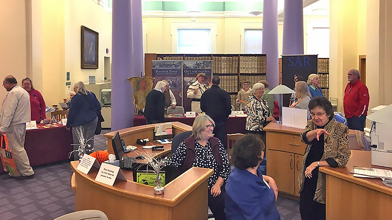 A scene from last year's Genealogy Information Fair. This year's event adds new groups to speak with and a free beginning Genealogy workshop. Photo by: Muncie Public Library