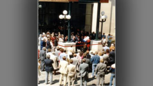 Historical photo of the grand opening of the new Horizon Convention Center in 1988. Photo provided