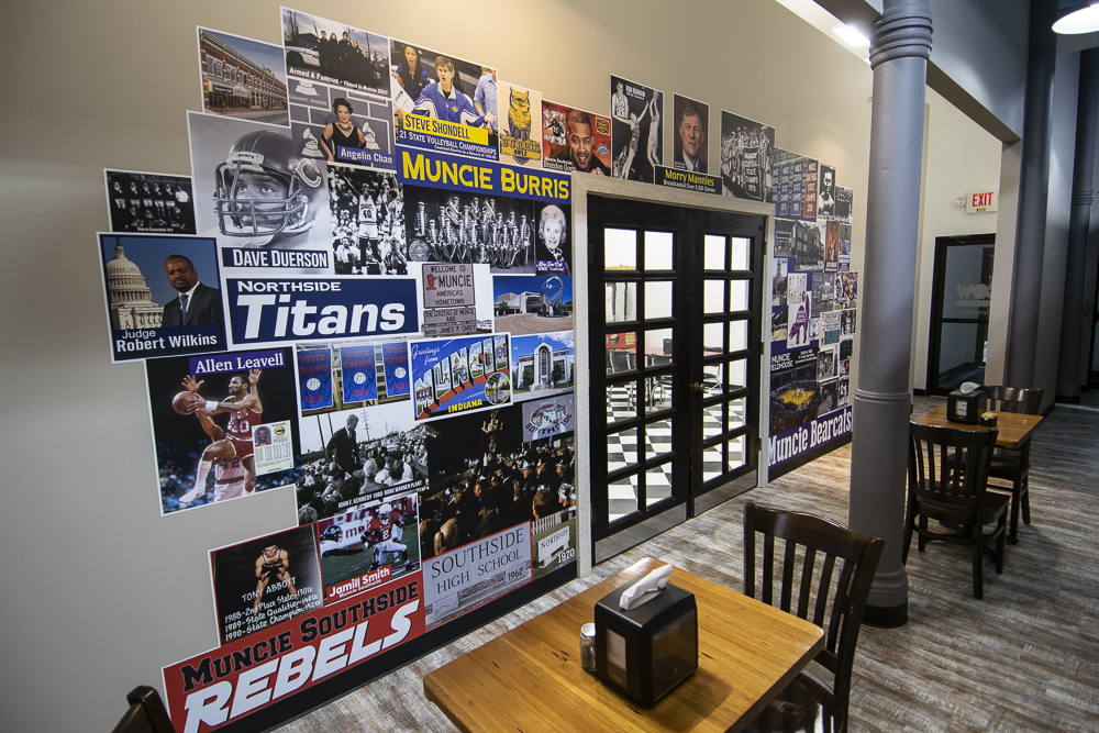 The "Sports Wall." Photo by: Mike Rhodes