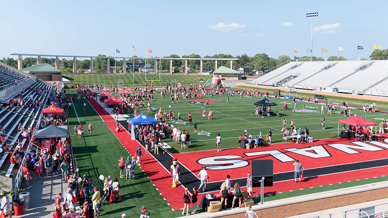 A prior year's Fall Fan Jam. Photo provided by: Ball State Sports