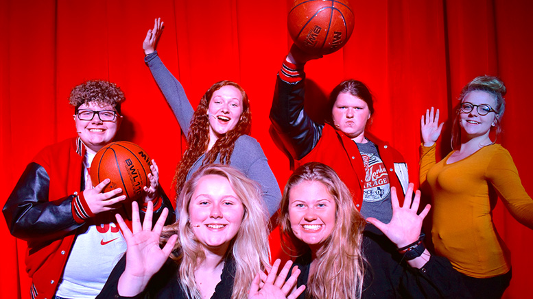 Wapahani High School will be performing High School Musical this week. Lead roles include: Back (l-r): Caden Noel as Troy, Camryn Curry as Gabriella, Mason Campbell as Chad, and Syndal Hittson as Taylor. Front: Haley Morvilius as Sharpay and Hallie Bowden as Ryan. Photo by: Manelle Makieh, Wapahani High School Junior