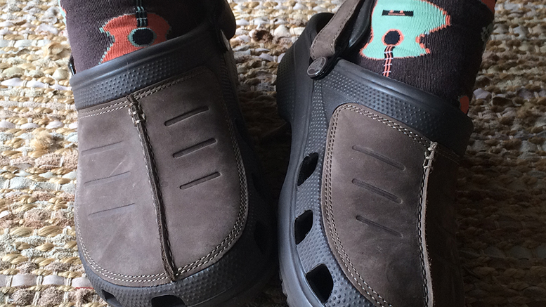 There’s nothing like new Crocs to make your feet chuckle. Photo by: Nancy Carlson