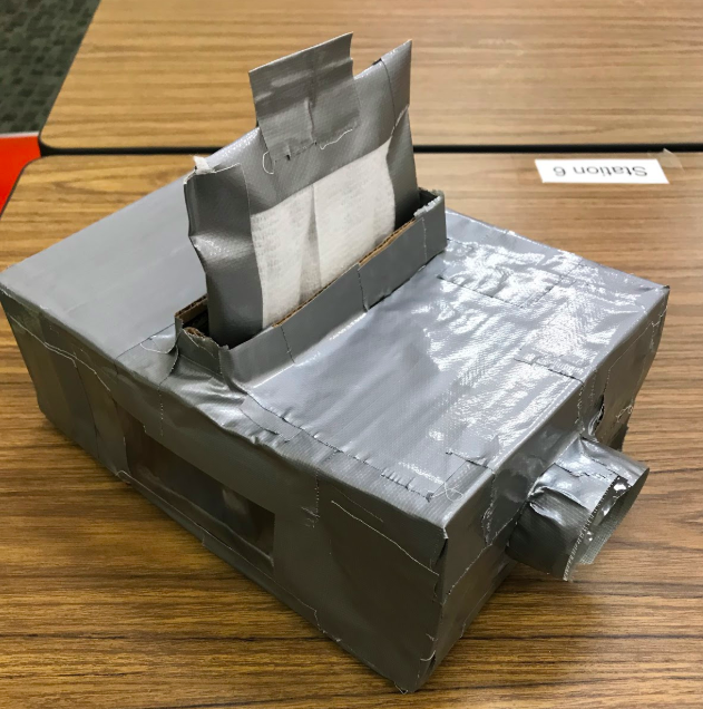 Sample Air Filter made by Yorktown Middle School Students