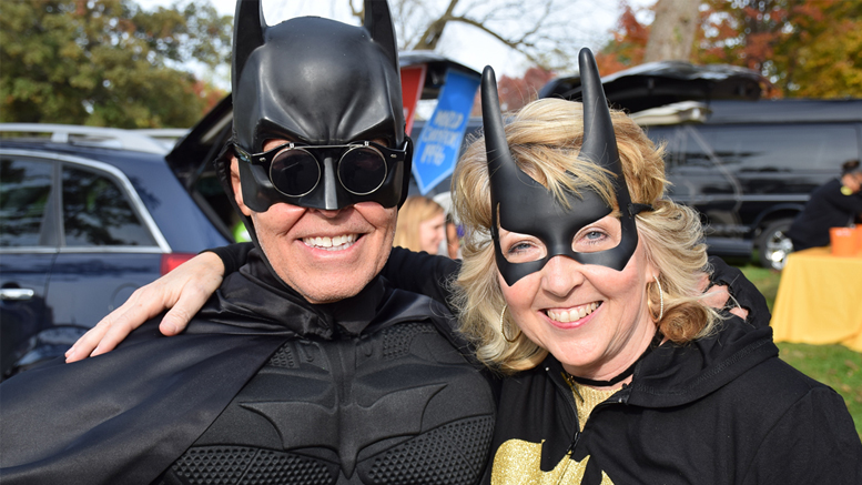 Dynamic duo Dale Basham and Angie Pool were captured on film during a trunk or treat event at Heekin Park in 2016. Photo by Mike Rhodes