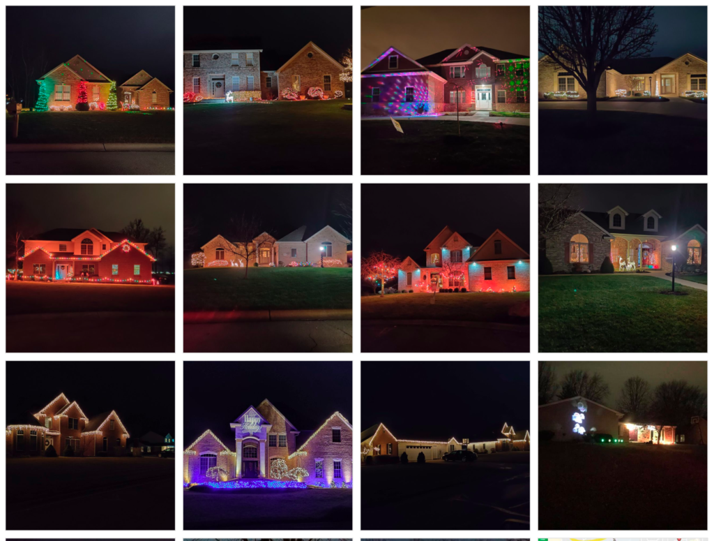 A tiny portion of homes you can see on the Muncie Holiday Drive-By page.