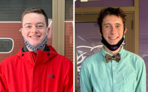 amuel Coffman of Wapahani High School (left) and Samuel Voss of Muncie Central High School (right) are recipients of the 2021 Lilly Endowment Community Scholarship.