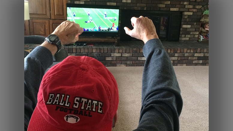 Football games on television can spur the lowest lows and highest highs. Photo by Nancy Carlson