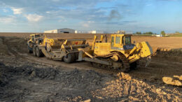 Equipment breaks ground on the INOX facility on South Cowan Road in the Industria Center. Photo provided