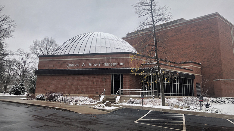 The Charles W. Brown Planetarium on the campus of Ball State University. Photo provided