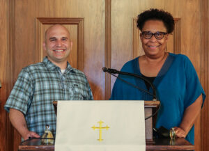 Senior Pastor Andrew Draper, Ph.D. and Associate Pastor Maria Wilson, MSW of Urban Light Church. Photo by Lorri Markum