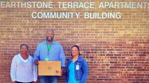 Pictured L-R: Qiana Clemens, Wayne Johnson, Michelle Hill.