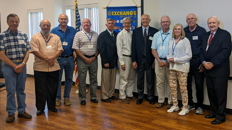 Exchange Club of Muncie recognized the incoming 2021 board of directors during a special ceremony on June 24, 2021. Pictured (left to right): Mike Donovan, Rick Edmundson, Lee Nicolson, Tim Williams, Joseph Rogers, Neal Barnum, Harrold Roberts, Marianne Benson, Tom Adams, and Forrest Bowers.