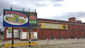 Boomer's Fireworks on South Walnut Street. Photo by Keith Roysdon