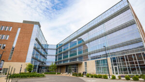 Ball State's new Health Professionals Building. Photo provided by Ball State University.