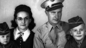 Ball State graduate Scott Jones provided this photo of his family. Scott's father was a veteran.