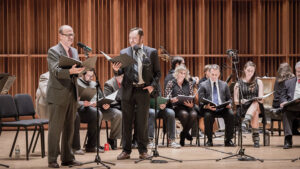 Audiences get a "behind-the-scenes" look at the radio drama production when they attend the broadcast at Sursa Performance Hall. Photo provided.