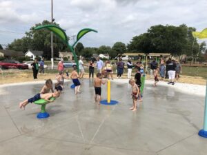 City splash parks get high marks by neighborhood youth. Photo courtesy City of Muncie.