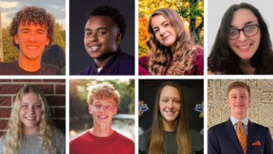 From left to right; top to bottom: Samuel Brumley, Woodrow Elliott II, Kloee Felton, Julia Hodes, Taryn Sallee, Matthew Schaller, Lauren Smith, and JT Trinkle.