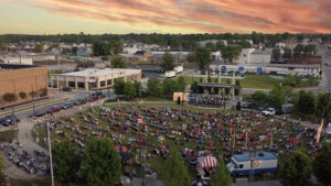 Canan Commons in downtown Muncie. Photo by Mike Rhodes