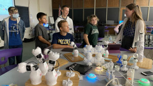 Students explore robotics technology at a previous MTEN workshop. Photo by Kyra Zylstra.