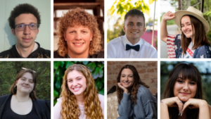 From left to right; top to bottom: Perrin Belcher, Cade Brinson, Keaton Ferrell, Alysa Fields, Maya Harty, Emily McClure, Alexandra Rogers, and Micayla Vecchiolli-Morris