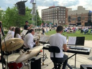 America's Hometown Band performs at Canan Commons.