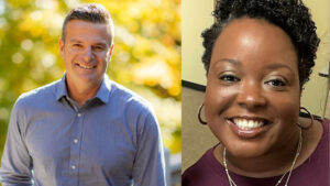 Ben Williams – Principal, Northside Middle School and Aiesha Allen – Principal, North View Elementary are pictured.