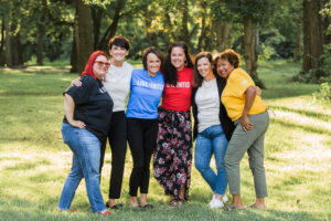 Angie Rogers-Howell, Jennifer Gibson, Melissa Greer, Marisa Little, Treva Bostic, and Carrie Barrett are boldly serving as Women United leads and the faces of this year’s campaign efforts. Photo provided