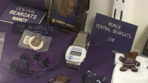 Bearcat memorabilia on display. Photo provided