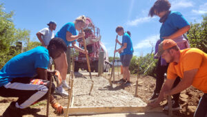 2022 participants completing a sidewalk at Prairie Creek Reservoir. Photo provided