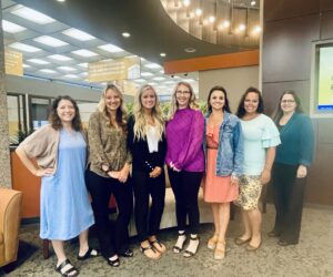 Altrusa Foundation Board members left to right: Susan Volbrecht, Stephanie Clark, Colleen Cooper, Tiffany Kerrigan, Ashlee Anderson, Kailee McKnight, Jennifer Johnson. Not pictured: Megan Rhetts.