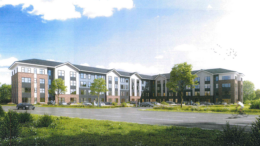 Artist rendering of the complex to be located next to Silver Birch Apartments on State Road 32.