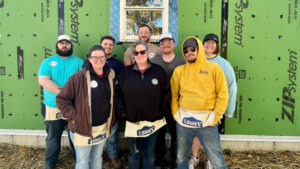 The Muncie Lowes team on a worksite. Photo provided