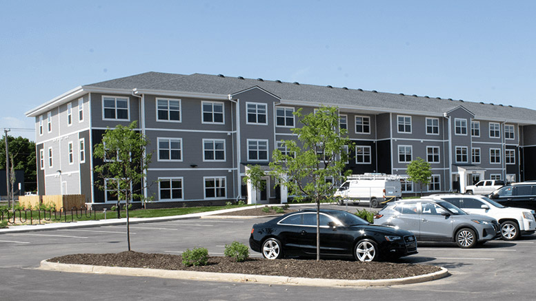 Riverbend Flats as photographed during the May 23, 2023 ribbon cutting. Photo by Mike Rhodes