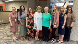 Altrusa Foundation Board Members are pictured from L:R—Leigh Edwards, Kailee McKnight, Angie Rogers-Howell, Kelli Petroviak, June Kramer, Tiffany Kerrigan, Colleen Cooper, and Jennifer Johnson. Photo provided