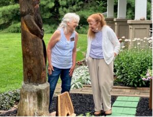 Karen Ford and Sylvia Finney in the S. Andrews Road Garden