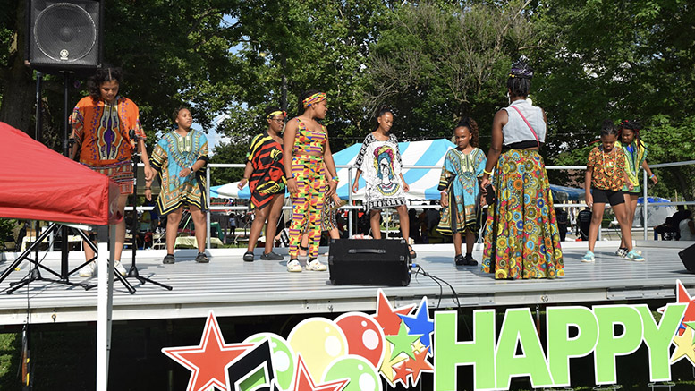 The musical stage at a past Juneteenth celebration. Photo provided