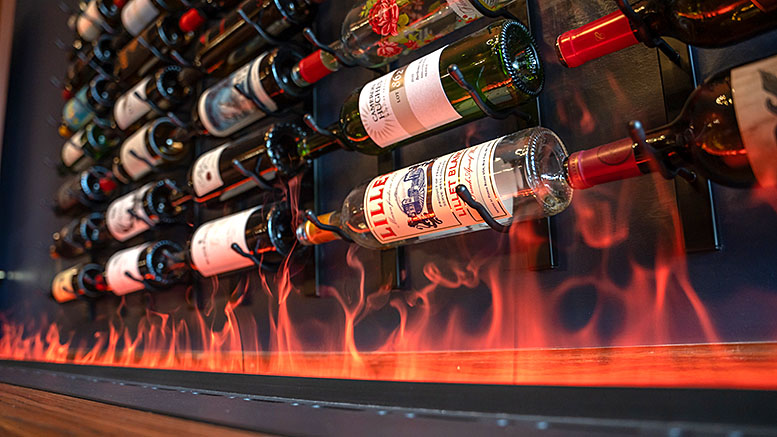 The wine wall at Vera Mae's. Photo provided