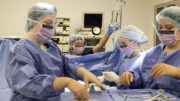 Students from Ivy Tech's Surgical Technology program are pictured. Photo provided