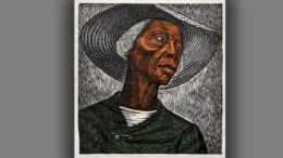 Elizabeth Catlett, American (1915–2012), Sharecropper, 1965, linocut, AP 17 3/8 x 16 ½ in., © Catlett Mora Family Trust/Licensed by VAGA, New York, NY.