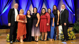 Pictured L-R: Dr. Chuck Reynolds, Heidi Keever, Natalie Gariety, Jen Joslin, Vanessa Goldey, Brittney Charles, Heidi White, Eric Grim