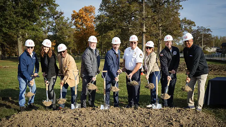 Groundbreaking for the new Fire station 6. Photo provided