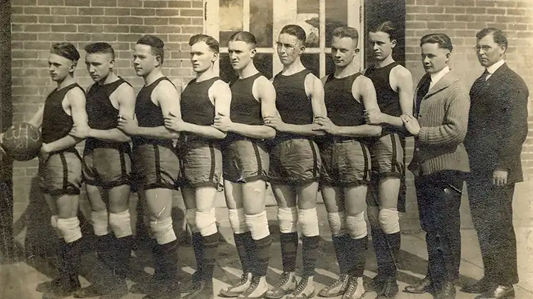 The 1921 Gaston Basketball Team, Delaware County Historical Society Heritage Collection.