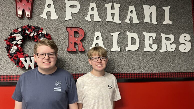 The Morgan twins of Wapahani High School. Photo by Stacey Shannon.