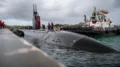 NAVAL BASE GUAM (Oct. 27, 2024) – Sailors assigned to the Los Angeles-class fast-attack submarine USS Jefferson City (SSN 759) conduct mooring operations at Naval Base Guam, Oct. 27, 2024. Jefferson City returns to its homeport after completing a western Pacific deployment. Assigned to Commander, Submarine Squadron 15 at Polaris Point, Naval Base Guam, Jefferson City is one of four Los Angeles-class fast-attack submarines forward-deployed in the Pacific. Renowned for their unparalleled speed, endurance, stealth, and mobility, the Los Angeles-class submarine serves as the backbone of the Navy's submarine force, ensuring readiness and agility in safeguarding maritime interests around the world. U.S. Navy photo by Mass Communication Specialist 1st Class Justin Wolpert.